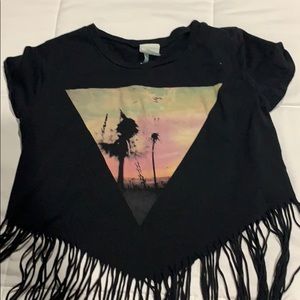 Fringe crop top